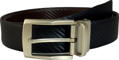 

Ammvi Creations Men Formal Black, Brown Genuine Leather Reversible Belt