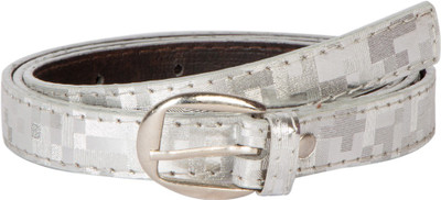 

ESHTYLE Girls Silver Artificial Leather Belt