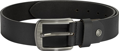 

TKWD Leathers Men Casual Black Genuine Leather Belt