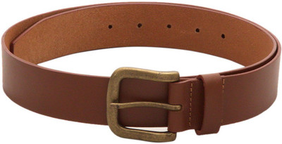 

Viari Men Tan Genuine Leather Belt