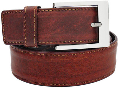

Walletsnbags Men Formal Tan Genuine Leather Belt, B2
