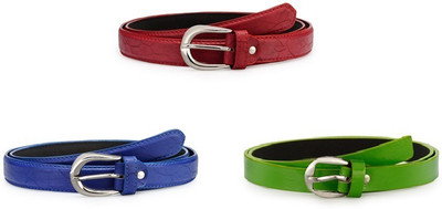 

Arum Girls Casual, Formal Multicolor Artificial Leather Belt, Blue;green;red