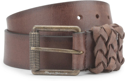 

Pepe Jeans Men Brown Genuine Leather Belt