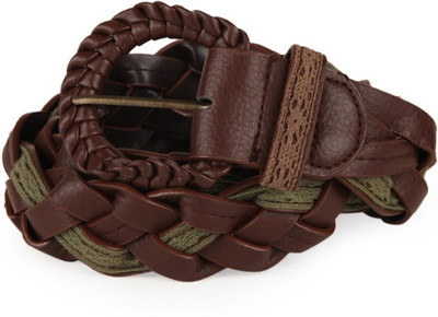 

Crux & Hunter Women Brown Artificial Leather Belt