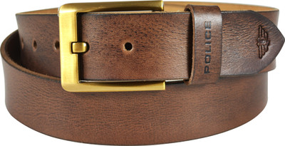 

Police Men Brown Genuine Leather Belt, Sienna