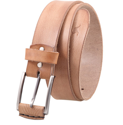 

Kangoo Men Casual Beige Genuine Leather Belt