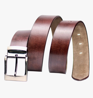 

99Cells Men Casual Brown Genuine Leather Belt