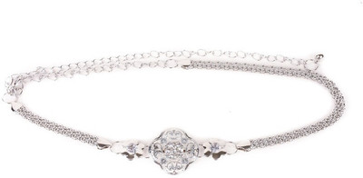 Tiekart Women Casual Silver Metal Belt
