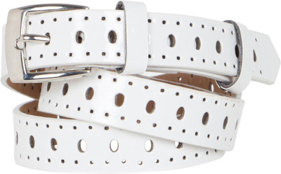 

Calvino Women Casual, Formal White Artificial Leather Belt