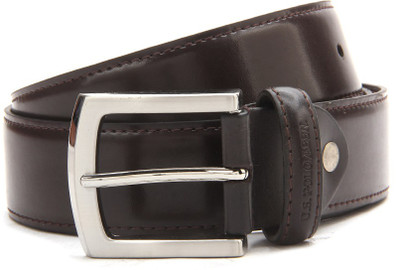 U.S. Polo Assn Men Brown Genuine Leather Belt