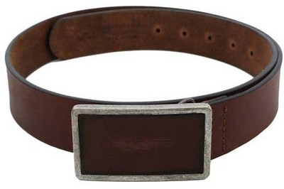 

Lino Perros Men Casual Brown Genuine Leather Belt