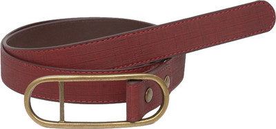 

Baggit Women Casual Red Genuine Leather Belt