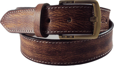 

National Leathers Men Casual Brown Genuine Leather Belt