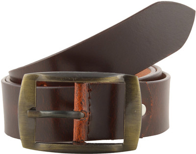 

Hill $ Oliver Men Brown Genuine Leather Belt