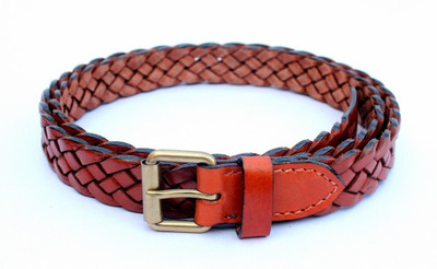 

Tops Men Casual Tan Genuine Leather Belt