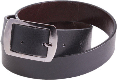 

Lens Men Casual Black Artificial Leather Belt