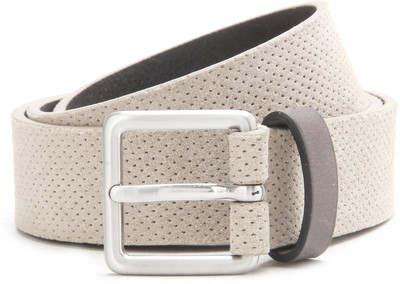 

United Colors of Benetton Men Grey, Brown Genuine Leather Belt