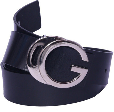 

OODI Men Black Artificial Leather Belt