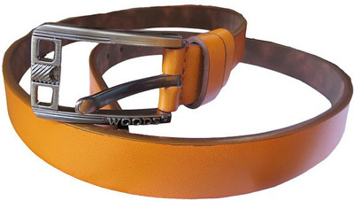 

DCS Men Casual Orange Artificial Leather Belt