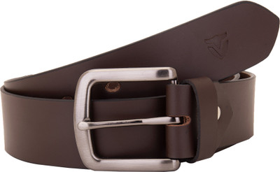 

Valbone Men Casual Brown Genuine Leather Belt, Dark brown