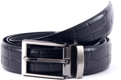 

Pacific Gold Men Formal Black Genuine Leather Belt