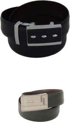 

SFA Men Formal Black Artificial Leather Reversible Belt, Blackbrown361635
