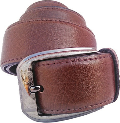 

Sun Shopping Men Formal Brown Artificial Leather Belt
