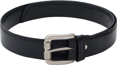 

Skyways Men Casual, Semi-formal Black Artificial Leather Belt, Black-02