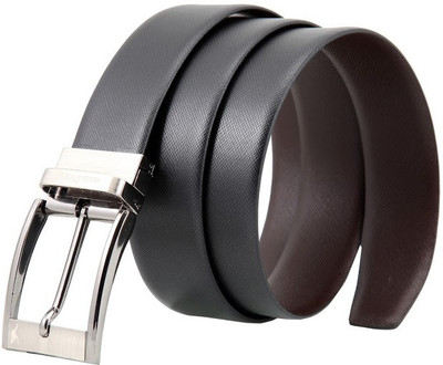 

Kangoo Men Casual, Formal Black, Brown Genuine Leather Reversible Belt