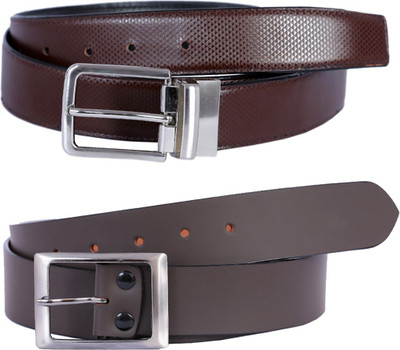 

Hardys Men Casual Multicolor Genuine Leather Reversible Belt