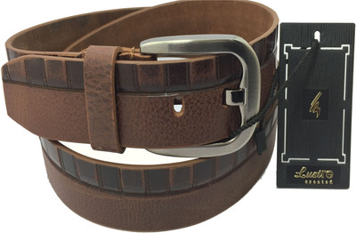 

Lustre International Men Formal Brown Genuine Leather Belt