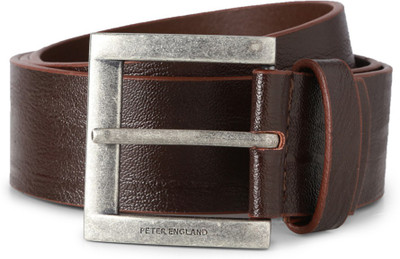 

Peter England Men Brown Genuine Leather Belt