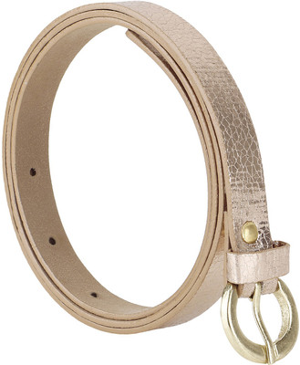 

Jainsons Women Casual Gold Texas Leatherite Belt, Stylish gold