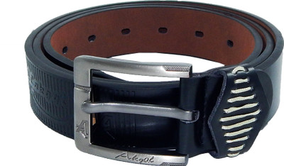 

Els Men Casual, Formal Black Artificial Leather, Synthetic Belt