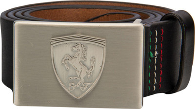 

Puma Men Black Genuine Leather Belt