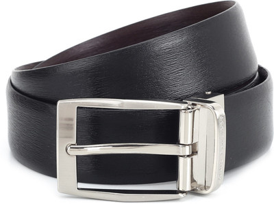 

Louis Philippe Men Black, Brown Metal Reversible Belt, Black and brown