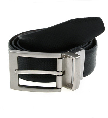 

Lino Perros Men Formal Black, Brown Genuine Leather Reversible Belt