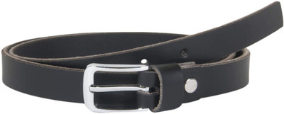

Snoby Women Casual Black Genuine Leather Belt