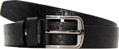 

RAZA Men Casual Black Genuine Leather Belt
