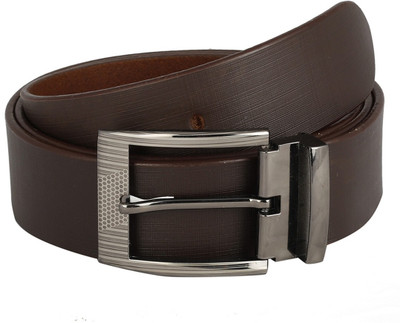 

The Blue Pink Men Casual Brown Genuine Leather Belt, Brown-02