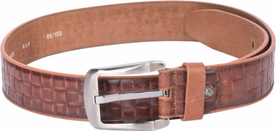 

Buckle Up Men Tan Genuine Leather Belt