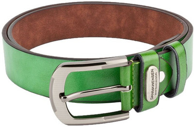 

Swiss Design Men Casual Green Genuine Leather Belt