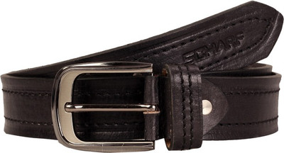 

Scharf Men Casual, Party, Evening Black Genuine Leather Belt, Black-09