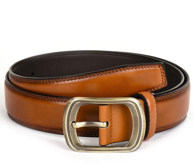 

Buckle Up Men Formal Tan Artificial Leather Belt