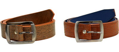

Tiwari Collection Men Brown Artificial Leather Belt