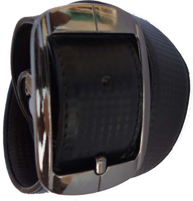 

AmahapGlamourDaze Men Formal Black Artificial Leather Belt