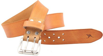 

Kangoo Men Casual Tan Genuine Leather Belt