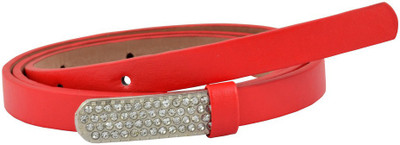 

Antiformal Women Party, Casual Red Artificial Leather Belt