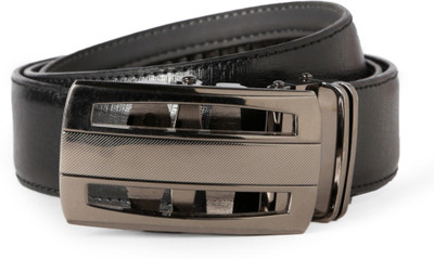

Peter England Men Black Genuine Leather Belt