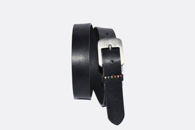 

Pellezzari Men Casual Black Genuine Leather Belt